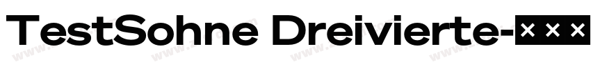 TestSohne Dreivierte字体转换
